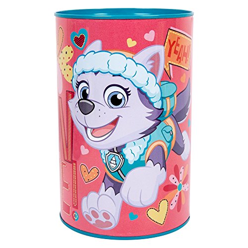 ITP Imports Cajas de dinero para niños con licencia de Paw Patrol, Avenger, Disney Princes, Emoticon, Unicorn, Paw Patrol (Girls)