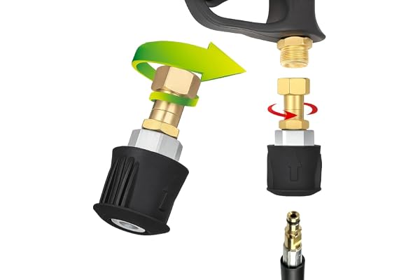 M&M Smartek adapter M22 IG till Quick Connect för Kärcher, reservdel | Robust adapter för högtryckssystem; kontrollera gänga, tätning, arbetstryck, anslutningsriktning och högtryckstvätt före köp.