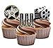 Produktbild Hollywood Kamera Leuchten Action. kuchen Dekorationen – 12 Essbar Stand-up Cupcake Topper