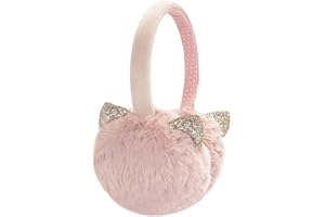 Gifts Treat Girls Knitted Earmuffs Mittens and Scarf Set Kids Winter Warm Ear Muffs and Gloves Neck Warmer Set in Cute Animal Design