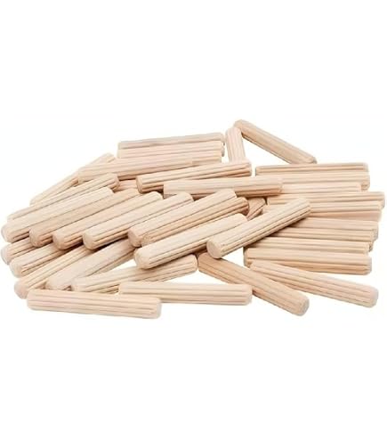 Wooden Dowel Pins Kit Swpeet 505-Piece Wooden Dowel Pin Assortment – 4 Sizes (1/4, 5/16, 3/8, 1/2) With Center Transfer Points – For Furniture & Cabinets