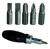 Screwdriver Set - 5 in 1 with assorted Bits - Mens, Mans, Gents, His, Him Quality, Novelty Birthday, Christmas, Xmas Presents, Gifts Ideas