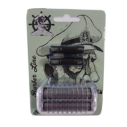 Barber Line, Repuesto Cabezal Completo Con Cuchilla Afeitadora Bucanero Negra
