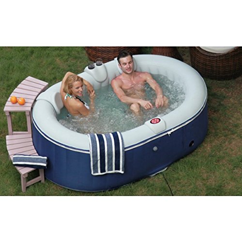 AQUAPARX Whirlpool AP-550SPA *oval 190x120cm* Pool 2Personen Wellness Jacuzzi Spa Whirlpoolzubehör Badewanne 2P Wanne Indoor Outdoor Heizung aufblasbar - 11