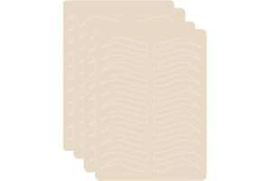 XIKSJW 4 Pezzi Pratica Pelle del Tatuaggio del Sopracciglio di Microblading Foglio Pelle per Tatuaggi per Principianti del Tatuaggio e gli Artisti più Esperti La Pratica a Doppia Faccia