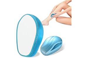 WUIIL Haarentfernung Ohne Rasieren Crystal Haarentferner Waschbarer Nano Epilierer für Damen Herren Wiederverwendbarer Magic Crystal Haarentferner Stein für Körper Beine Arme Rücken Peeling Yellow)1