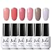 Belen Gel Nail Polish Set Soak Off UV LED Nail Varnish Starter Kit Manicure Nail Lacquer Gel Colors Gift Set 6PCS