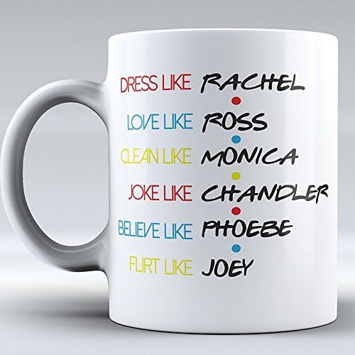 Yamogg Funny Mug - FRIENDS TV Show Mug - Mug Inspired By Friends - Coffee Mug - Quote Inspired By Friends - Gifts - Best Friends, Friendship - I`ll Be There for You phobe, rachel, monica, chandler, joey