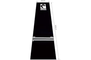 Unicorn Professional Dart Mat, Heavy Duty Gummi Dartmatte, schwarz