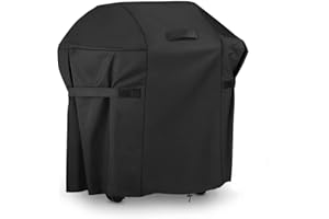 GARPROVM Copertura Barbecue Impermeabile, Telo Protettivo per BBQ Grill 76x66xx120cm Anti Pioggia Polvere Sole Neve 420D Tessuto Oxford per Weber, Brinkmann, Outback, Char Broil 76x66xx120cm