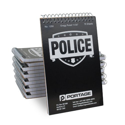 Portage Cuaderno ancho de policía (3 3/4"x6") pack de 12