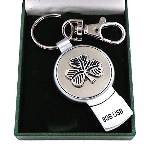 Preisvergleich Produktbild Mullingar Zinn Irish Shamrock Design USB-Stick