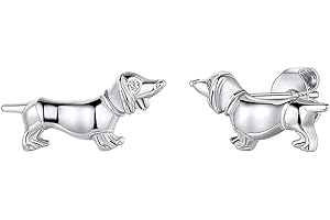 ChicSilver Boucles d'oreilles Animaux Argent,Clou Puces doreilles Chat/Cerf/Chien/Hérisson/Souris Bijoux Boucle d’oreille Mignon Hypoallergénique pour Enfant Fille Femme (Boîte Cadeau)