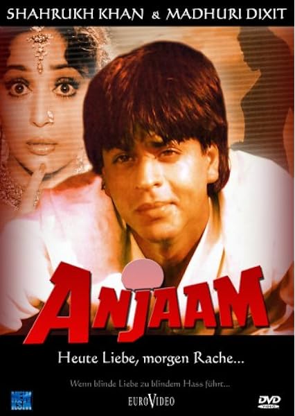 Anjaam Heute Liebe Morgen Rache Einzel Dvd Amazon De Madhuri Dixit Shahrukh Khan Tinnu Anand Rahul Rawail Madhuri Dixit Shahrukh Khan Dvd Blu Ray