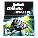 Gillette Mach3 Refill Razor Blades 4 pack