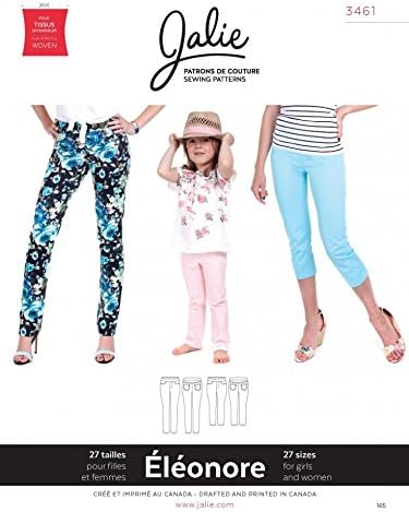 Jalie Ladies & Girls Sewing Pattern 3461 Eleonore Pull On Jeans