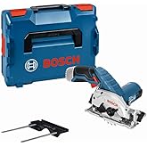 Bosch Professional 12V System Akku Kreissäge GKS 12V-26 (Sägeblatt-Ø: 85 mm, ohne Akkus und Ladegerät, in L-BOXX 136)