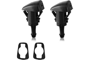DEFIYEAR 2PCS Car Front Windscreen Washer Jets 98630-2K100, Washer Jets Replacement Nozzles for Hyundai ix35 Kia Tucson Sportage Soul Santa Fe Sonata 15878745, 98630-3J000 Wiper Blades Accessories