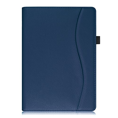 Fintie iPad 9.7 Zoll 2017 / iPad Air 2 / iPad Air Hülle – [Eckenschutz] Multi-Winkel Betrachtung Folio Stand Schutzhülle Cover Case Tasche mit Dokumentschlitze, Standfunktion, Auto Wake / Sleep für Apple iPad 2017 Neue Modell 9.7″ Retina Display Tablet, iPad Air 1/2, Marineblau - 8