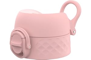ION8 Zapasowa Pokrywka Butelki na Wodę OneTouch 2.0, Szybkie Otwieranie Jednym Dotknięciem, Uniwersalna Pasuje do 350ml/500ml/600ml, Kwarc Różowy, Mały, Tworzywo Sztuczne