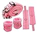 Produktbild Handfesseln Fussfesseln Bettfixierung , Bettfesseln Stoff Bett Fessel (Pink)