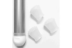 ZARPMA Copertura in Silicone per Seggiolone Antilop Antiscivolo per Sedie Piedi 4 Psc(Piedini non inclusi) (Bianco)