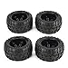 Produktbild VCB 4pcs 150mm Felge und Reifen für 1/8 Monster Truck Racing RC Autozubehör - Schwarz