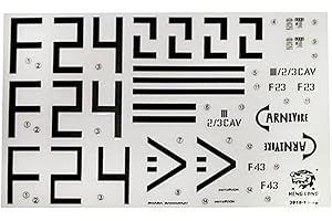 HENG LONG Original Aufkleber Set, Decals | Set für 1:16 Panzer RC Modell U.S. M1A2 Abrams - 3918 | Ersatzteil für Markenmodelle, Taigen, Torro TK-PT3918-UV