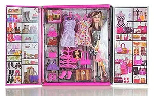 BKDT Marketing Beautiful Doll Toy for Girls (Doll with 20 Accessories)