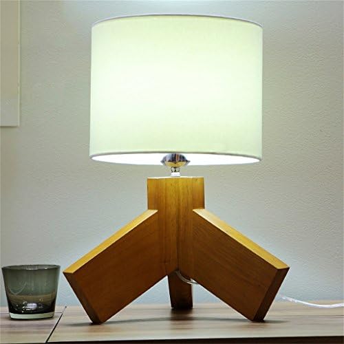 FANDBO Modern and simple linen cloth Art Wooden Table Lam