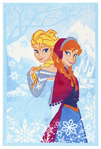 DISNEY 19944 Action Line Frozen Teppich, Synthetikfaser, mehrfarbig, 80 x 140 x 1,12 cm