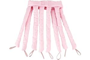 ASHUXXN Heatless Hair Curler Bigodini Morbidi Senza Calore Fascia per Bigodino Senza Calore Bigodini per Dormire Bigodino Pigro Strumenti per Acconciature da Donna per Capelli Lunghi Medi (rosa)