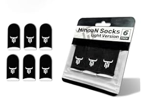 Minoan Socks® Light Version, Lot de 6 Manchons de Jeu, Couvre-Doigts pour Jeux Mobiles, Gants de Jeu Pubg CODM Thumbs Mobile Esports