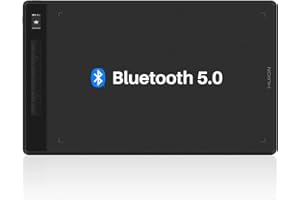 HUION Inspiroy Giano G930L Grafiktablett Bluetooth, mit Intelligentem Mini-LCD-Bildschirm und Batterielosem PW517-Stift mit 8192 Druckstufen, 13,6 Zoll Kabelloses Zeichentablett für Designer Künstler