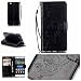 Produktbild iPhone 4 Fall, iphone 4s Hülle [mit gratis gehärtetem Glas Displayschutzfolie], fatcatparadise (TM) [Standfuß] Elegante Vintage gepresst Blume Bloom Muster Design Retro Flip Magnetic Premium PU Leder Kreditkarte/Cash Holder Slots Wallet FASHION Ultra Slim Fit Schutzhülle für iPhone 4/4S 8,9 cm Zoll