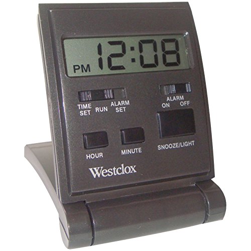 Preisvergleich Produktbild Westclox Travelmate Folding Travel Alarm Clock, Black 47508