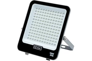 M Ledme - Projecteur Led Napoli Plus 100W, 12000 lumens, IP65 Dimmable, Lumière chaude (3000k), éclairage extérieur. Utilisation pour jardin, patios, parking, hôtel, hangars etc.