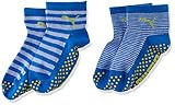 Hoher Tragekomfort PUMA Kinder Baby Sock ABS 2P , Blue Green Combo 634 , 19-22