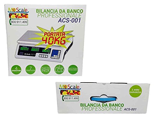 lscommerce® Elektronische Waage Profi-Werkbank Digital 40 kg Dual Display NEW 5 gr - 4