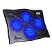 Produktbild HAVIT Laptop Kühler Cooling Pad / Lap, Kühlmatte für 15.6-17 Zoll Notebook, Laptop (4 Ventilatoren) (Schwarz)