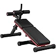 ULTIMAX Foldable Sit-Up Abdominal Back Extension Strength Training Exercise Bench Multi Workout Bench, Adjustable Height And Angle, Suitable Legs, Hands, Whole Body Sport Weight Capacity- 440Lbs