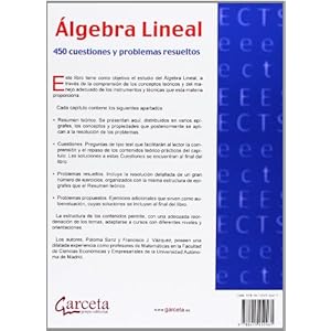 Álgebra Lineal: 449 cuestiones y problemas resueltos