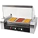 Produktbild COSTWAY Hot Dog Grill Roller Wurstgrill Würstchengrill Wurstwärmer Hot Dog Maschine Hot Dog Maker 7 Rollen Edelstahl 1400 W