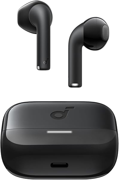 Soundcore K20i by Anker, Semi-in-Ear Earbuds, Bluetooth Wireless, 36H Playtime, Fast Charge, Clear Sound, ENC 2-Mic Clea