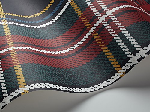 Soft Surface 5426 Vlies-Tapete Schottenkaro groß bunt weiß rot blau grün ocker schwarz - 2