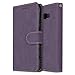 Produktbild Chreey Samsung Galaxy A5 2017 Hülle, Matt Leder Tasche Retro Handyhülle Magnet Flip Case mit Kartenfach Geldbörse Schutzhülle Etui [Lila]