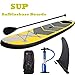 Produktbild Bunao Aufblasbares 15-18cm Dickes Stand Up Paddelboard .EINFACHER PADDELN Lernen: SICHERES Stehen UND SUPER AUFTRIEB, Doppelhub-Pumpe + Grosse Tragetasche 300cm/305cm/330cm (Yellow:305 x 76 x 15cm)