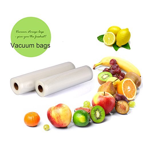 Signstek Folienrollen Vakuumrolle Vakuumschlauch Vakuumbeutel für alle Balken Vakuumierer geeignet / Kochfest - Mikrowellen geeignet - Sous Vide geeignet / stabile Schweißnaht (28cm*5m)
