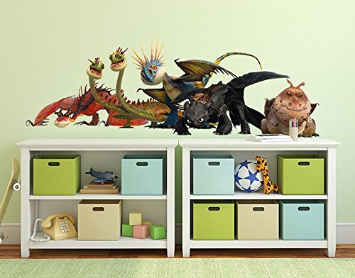 Wandtattoo Dragons Drachengruppe B x H: 100cm x 35cm von Klebefieber®