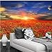 Produktbild VVNASD 3D Wand Wandbilder Tapete Aufkleber Dekorationen Landschaft Felder Sonnenaufgänge Und Sonnenuntergänge Blumen Natur Wohnzimmer Schlafzimmer Kunst Kinder Zimmer (W) 300X(H) 210Cm